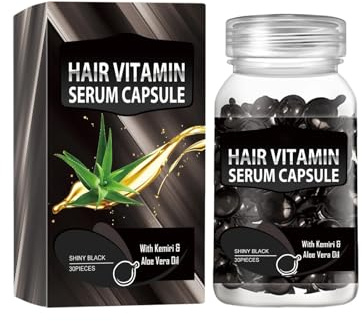 3PCS Vitamin Hair Essential Oil Capsules Strengthen Smooth Deeply Nourish Keep Straighten Reduce Loss Repair Damaged Hair Care Serum (D)