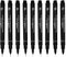 Fineliner Zeichenstifte von Uni Pin, komplettes Set mit 9 Härtegraden, schwarze Tinte