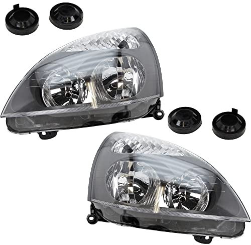 BESTPRICE 2x phares avant Phare principal gauche + droite Compatible avec RENAULT CLIO 2 (BB_, CB_)
