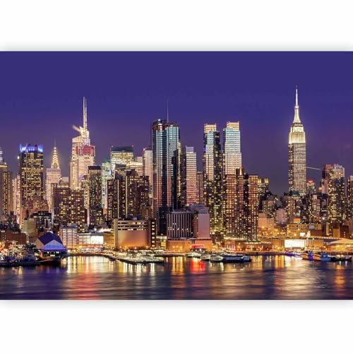 Fotomurale - Carta da parati 400x280 cm TNT Murale alla moda Decorazione da Muro XXL Poster Gigante Design Carta per Pareti Citta City New York Manhattan Architettura d-B-0060-a-b