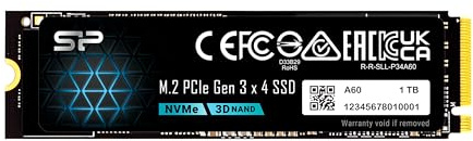 Silicon Power 1TB - NVMe M.2 PCIe Gen3x4 2280 SSD (SP001TBP34A60M28)