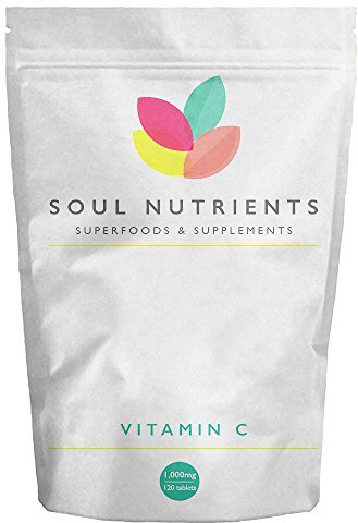 Vitamin C 1000mg High Strength Tablets | Sugar Free |120 Tablets – 4 Month Supply| Ascorbic Acid | 100% Vegan | Contributes to Normal Function of Immune System | Produced in The UK