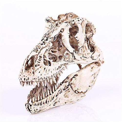 VOANZO Harts Tyrannosaurus Rex döskalle modell replika, dinosaurie tand skalle fossil, fotografi rekvisita undervisning verktyg hem prydnad