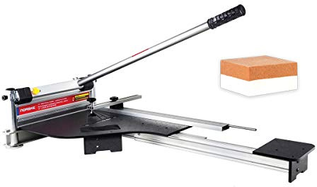 Newly Launched Norske Tools NMAP006 13 inch Laminate Flooring and Siding Cutter with CLAMP and Sliding Extension Table including BONUS Honing Stone