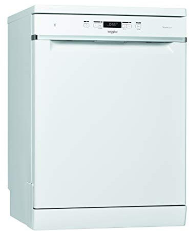 Whirlpool - Lavavajillas WFC 3C34 P 60 cm blanco, tecnología power clean, 44dBA, 14 cubiertos, eficiencia NEL D