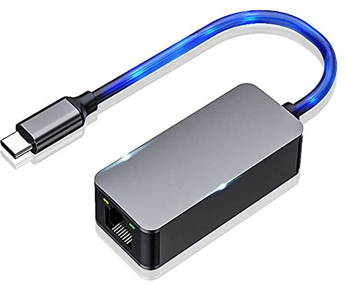 USB C auf 2.5G Ethernet Adapter, XRR USB C LAN Adapter USB Typ C auf RJ45 Gigabit Ethernet Adapter Kabel konverter for Windows 10,8.1, 8, 7,Vista,XP Mac OS 10.8-10.15