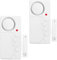 2 Alarmas de Puerta de Congelador y Frigorífico, 3/15/30/60 Segundos, Retardo Ajustable, Inalámbrica, Sensor 4 en 1, 108 dB