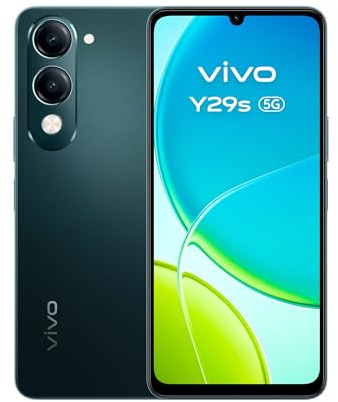 vivo Y29s 5G, Smartphone 6 GB RAM + 256 GB ROM, Cámara Principal 50 MP con IA, 5050 mAh Battery, Pantalla 6.74” HD+ 90H, IP64, Android 15 Funtouch 15, Negro