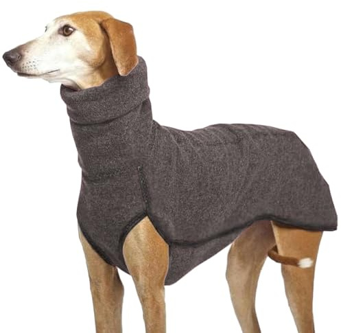 Jersey de Whippet de color sólido cálido de forro polar para galgos, abrigo para perros grandes, suéter para perros de invierno, sudadera para Golden Retrievers, para fiestas y uso diario