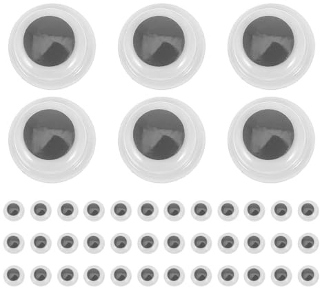 Gatuida 500 piezas Ojos Móviles Adhesivos Pequeños Pegatinas Autoadhesivas para Manualidades Animales de Crochet Juguetes y Decoración DIY