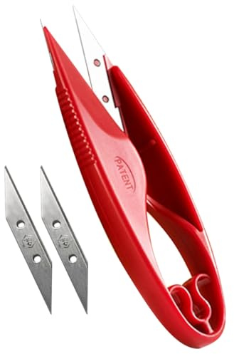 JECOMPRIS Tijeras de Sastre para Costura de Tela, Acero Inoxidable, Doble Filo, Tamaño Pequeño, Tijeras para Cortar Hilo y Tela, Herramienta Ligera para Manualidades y Bricolaje