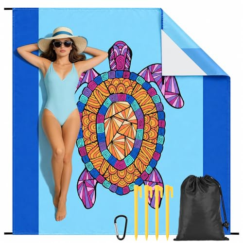 XXL Grande Manta de Playa Impermeable Alfombra de Playa 180x200cm
