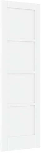 vidaXL Inredningsdörr 61 x 198,5 cm Plywood Vit