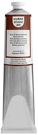 LUKAS STUDIO OIL 200 ml, Ölfarbe in Premium-Qualität, Farbton Terra di Siena gebrannt