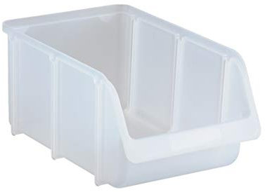 hünersdorff Sichtbox / Stapelbox / Lagerbox in Größe 4, stapelbar, Farbe: Transparent