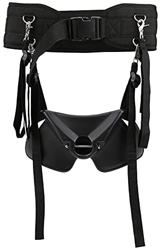 Alomejor Ceinture de Combat Canne à pêche réglable Ceinture de Combat Taille Support de Canne à pêche Ceinture de Fixation de Canne à pêche (Noir + L)