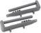 DL-pro Laufschienenanschlag hinten für Beko 1880580400 Whirlpool 481246279981 Endschienenkappen Stopper für Geschirrkorb Geschirrspüler Spülmaschine (2 Stück) Gray
