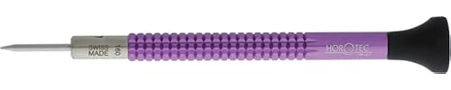 KD89 Horotec MSA01.020 - Klockskruvmejsel i häftig aluminium, ergonomiskt Pom huvud och utbytbar veke i rostfritt stål (1,60 mm)