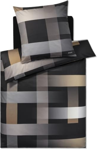 JOOP! Bettwäsche Woven Ebony Kissenbezug einzeln 80x80 cm