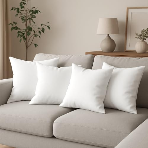 Set 4 Imbottitura Cuscini 40x40 cm, Morbida Made in Italy