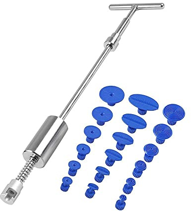 Dent Remover Verktyg för Bil, Lackfri Buckla Reparationssats Dent Puller Sugkopp Bil Bucklor med 18 St Professionella Flikar för Bil, Kylskåp, Motorcykel, Tvättmaskin