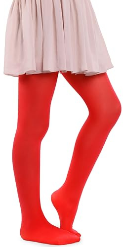 MANA MANA Medias Lisas Para Niñas: Lindas Medias Opacas Para La Escuela, La Danza Y El Ballet; Suaves Y Elegantes, 40 Den, Fabricadas En Italia, De 3 A 12 Años