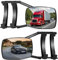 2 Pezzi Specchietti per Rimorchio Auto, Specchietti per Caravan con Cinghie per Caravan, Camper e Tutti I Veicoli Comuni, Specchietti Retrovisori Esterni per Caravan