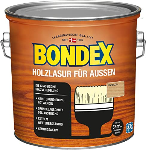 Bondex lasure pour bois pour extérieur 2,5 l