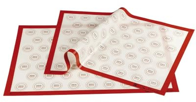 Pavoni Italia Tappeto Antiaderente in Silicone per Macaron - 585x385 mm.