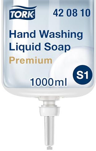 Tork Reinigende Flüssigseife S1/S11, extra hygienische fettlösende Seife, Premium, parfümfrei, 6 × 1000 ml, 420810