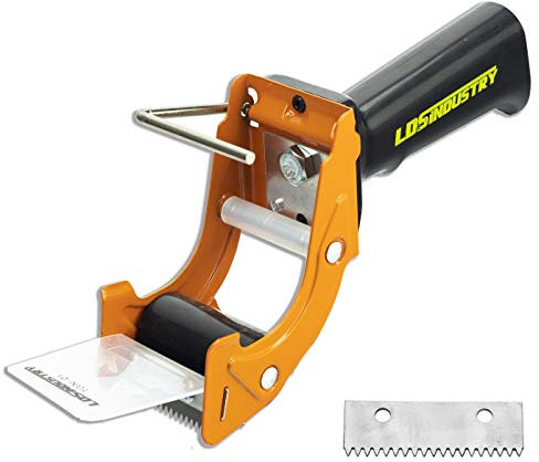 LDS Industry Paketklebeband Klebebandabroller Paketbandabroller Packband Paketband Papierklebeband Abroller Handabroller Kleberoller Packetbandroller Klebebandspender mit extra Klinge von