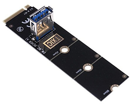 WANGQI Scheda PCI Express Firewire Pcie Firewire adattatore Kalea Informatique scheda di controllo M.2 / Ngfn A Usb3.0-port adattatore schede grafiche cavo extender scheda, b