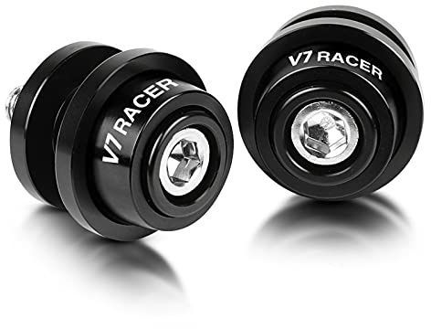 Accesorios para Motocicleta,Tornillos De Soporte CNC De 6MM,Carretes Deslizantes De Basculante para Moto Guzzi V7RaceR 2011-2015 2014 2013 Brazo Oscilante (Color : Negro)