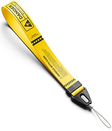 Ringke Hand Strap, Correa para la Muñeca para Teléfono Móvil, Cámara, DSLR, Correa de Mano Universal Compatible con Funda iPhone, Samsung Galaxy y Google Pixel - Danger Yellow