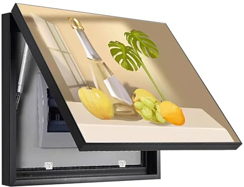ZHAOAM Living Room Electric Meter Cover Box,Electrical Panel Cover Decorative Painting, Hanging Distribution Box Decoration for Bedroom Kitchen Office Hotel (55x45cm/21.7x17.7inch,B)