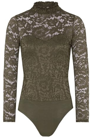 Hangowear spetsbody FILIZ svart, oliv, XS