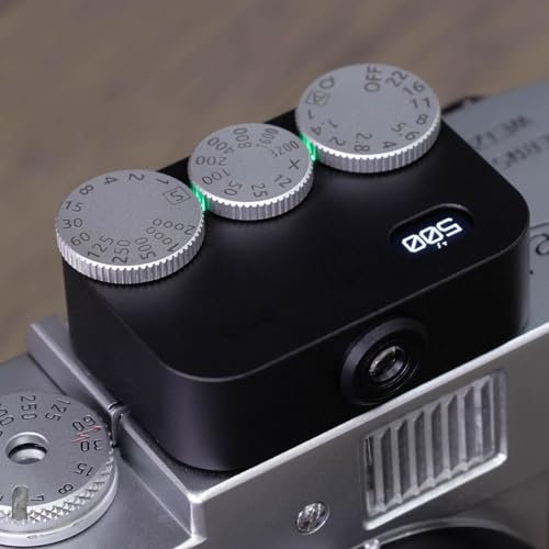 Vituord Belichtungsmesser Für Die Fotografie, 3-Räder Mit Belichtungsanzeige, 35°-Betrachtungswinkel, ISO-, Blenden- Und Verschlusszeiteinstellung, Mit Zubehörschuh, Wiederaufladbar