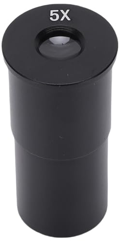 Jectse Objectif D'oculaire de Microscope 5X, Champ de de 11,5°, Interface de 23,2 Mm, Compact et Portable, adapté à la Recherche et à L'éducation, Compatible avec la Plupart des