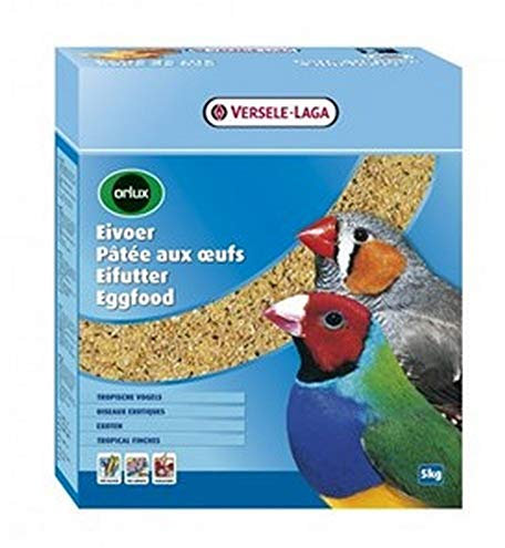 VERSELE-LAGA Orlux Nassfutter mit Eiern, Trockner, exotische Vögel, 1 kg – für die Zucht aller exotischen Vögel