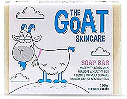 The Goat Skincare Pure Goat's Milk Original Soap Bar, Suitable for Dry, Itchy and Sensitive Skin, Paraben Free and No Artificial Colours 100g