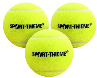 Sport-Thieme Padel-Tennis-Bälle Match | Allroundball für Schule und Verein | 3er Dose | Gelb | Gleichbleibendes Sprungverhalten, für alle Altersklassen, inkl. Aufbewahrungsdose