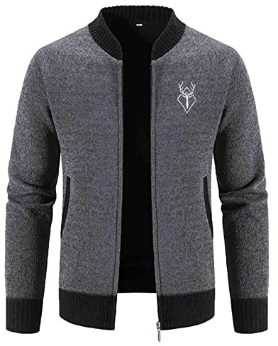 Strickjacken Für Herren, 2025 Trachtenjacke Herren - Strickjacken Langarm Sportlich Trachtenjanker Leicht Modern Cardigan Trachten Freizeitjacke M-4XL