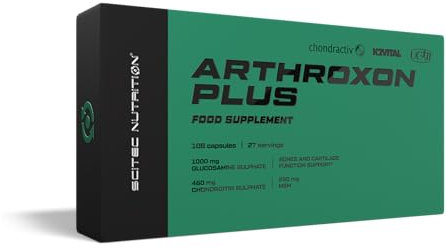 Scitec Nutrition Arthroxon Plus, Integratore alimentare capsula con solfato di glucosamina, cartilagine idrolizzata in polvere, condroitin solfato, 108 capsula