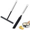 Répartiteur de Crêpes et Spatule, Spatule de Pâte à Crêpes, Épandeur de Crêpes, Etaleur Pate a Crepe en Acier Inoxydable, pour la Maison Cuisine la Cuisson Cuisson Spatule Outils D'Étalement(2 Pièces)