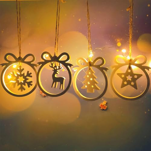 Nymora Christmas Tree Pendant Silicone Mold - 2 Pack, Baubles Casting Mould for Epoxy Resin, Holiday Ornament Making Kit