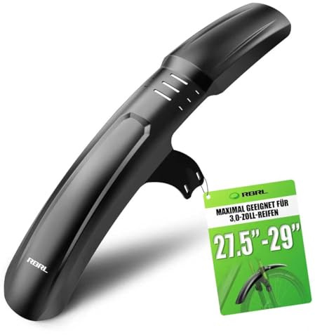 RBRL Garde-boue avant et arrière de vélo - Garde-boue VTT compatible avec pneus de 27,5/29 jusqu'à 3,0 - Protection anti-éclaboussures robuste contre la boue, la boue et l'eau, fixation facile