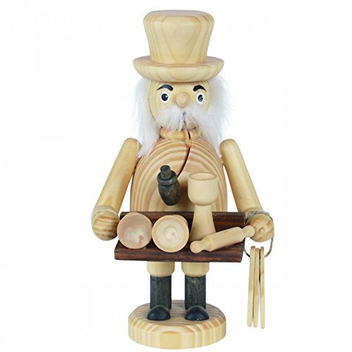 Räuchermännchen Händler, H: 18 cm, handbemalt im Kunsthandwerks-Stil