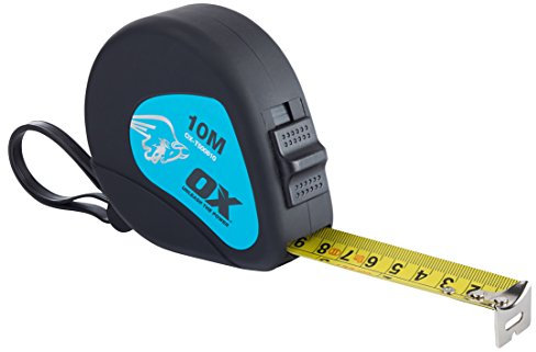 OX ox-t500810 commercio misura di nastro, nero/blu, 10 m