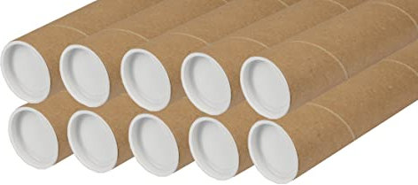 V1 TRADE Versandrolle - Praktisch Verpackungsmaterial für Zeichnungen und Plakate - Sichere Verpackung (Versandrolle 50x550mm x10)
