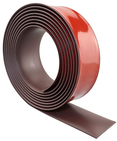 Übergangprofil selbstklebend Boden Übergangsleiste flach Vinyl Abdeckleiste für Fußböden Bodenleiste Laminat (200×5cm, kaffeebraun)